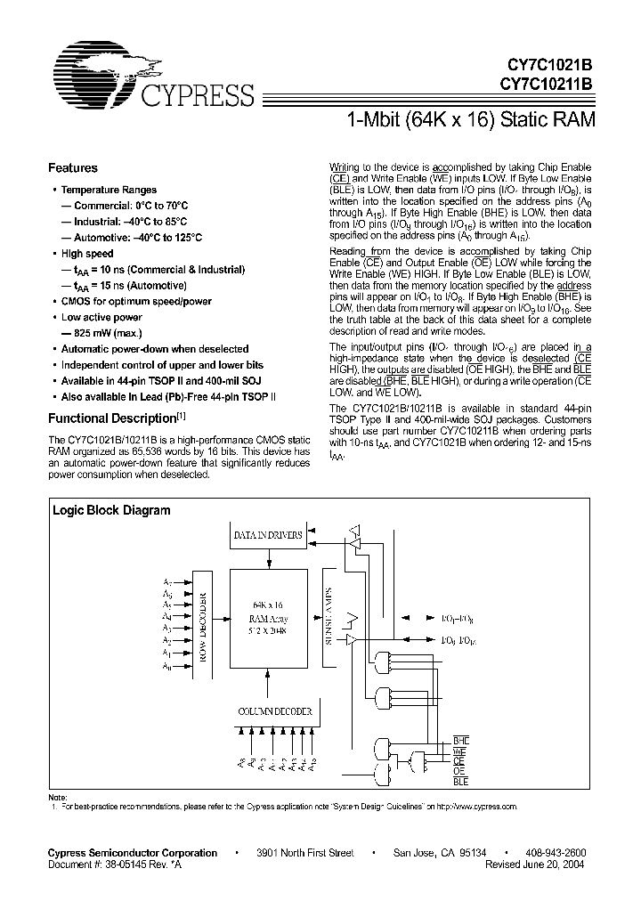 CY7C1021B-_293006.PDF Datasheet