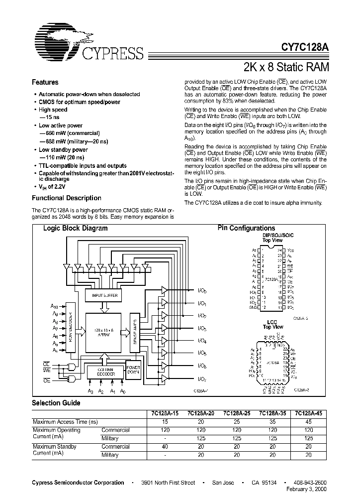 CY7C128A_285101.PDF Datasheet