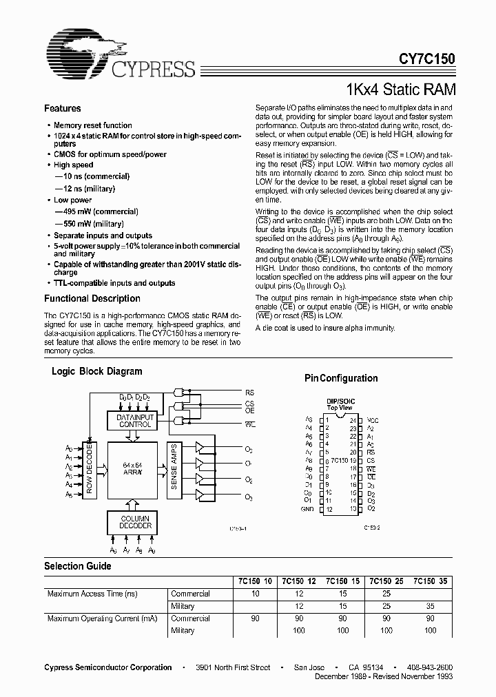 CY7C150_229945.PDF Datasheet