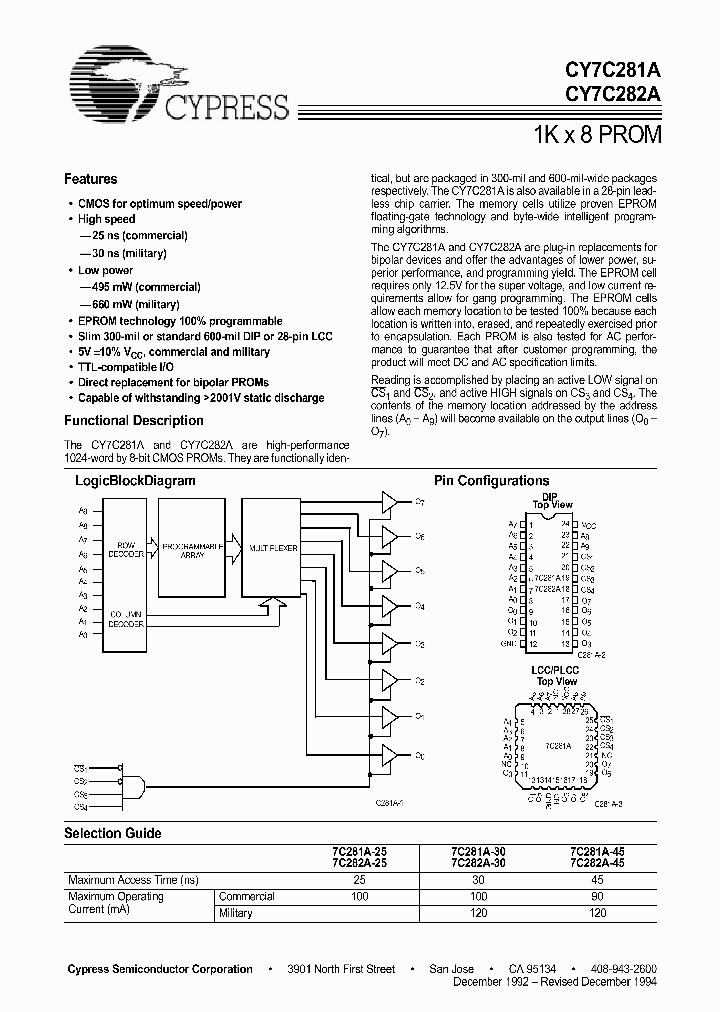 CY7C281A_238182.PDF Datasheet
