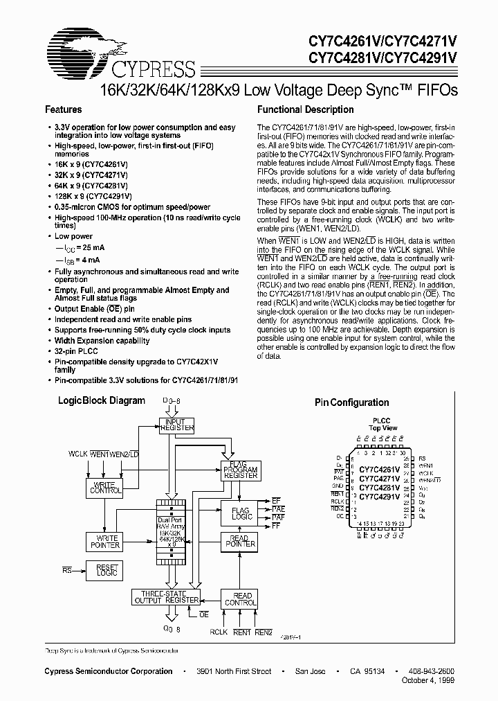 CY7C4261V_227812.PDF Datasheet