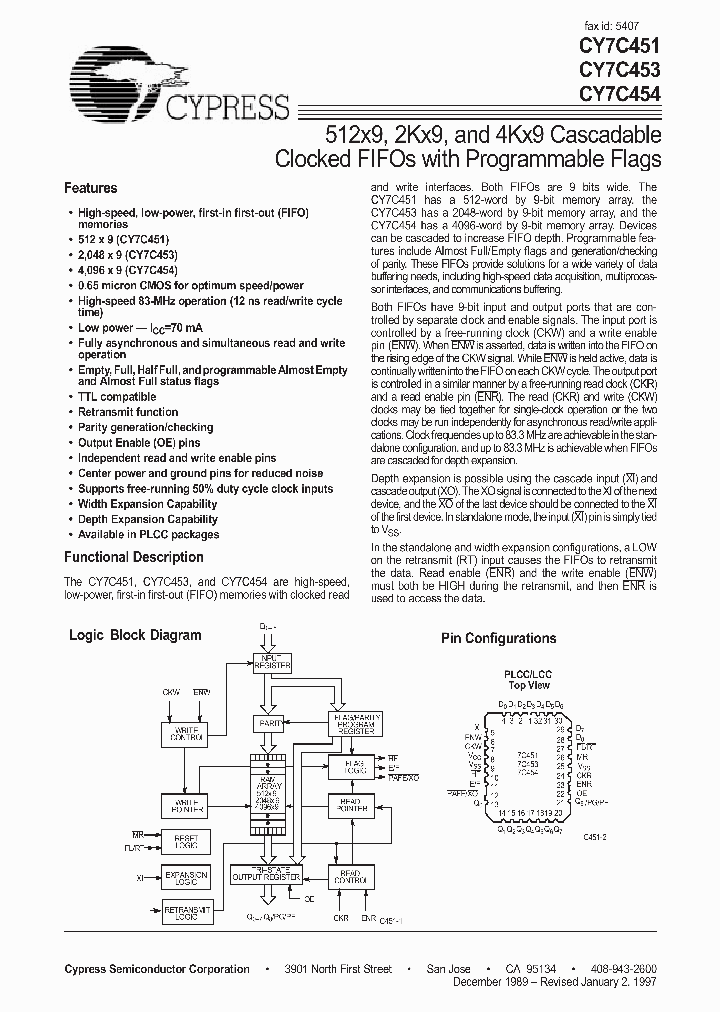 CY7C454_221829.PDF Datasheet