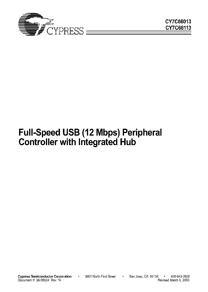 CY7C66013_251363.PDF Datasheet