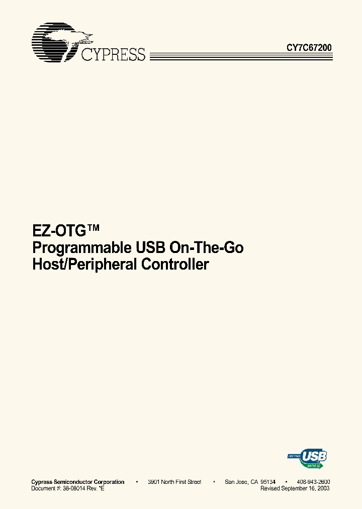 CY7C67200_212277.PDF Datasheet