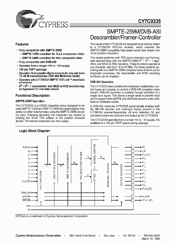CY7C9335_209774.PDF Datasheet
