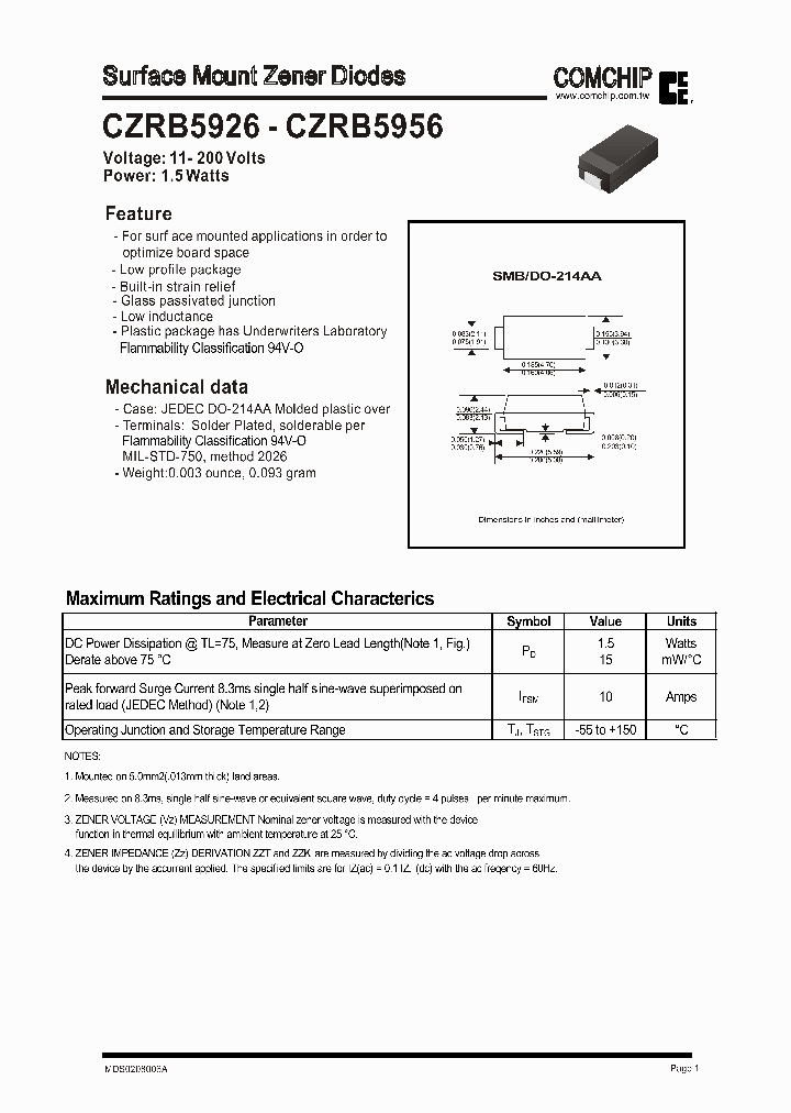 CZRB5927_268197.PDF Datasheet