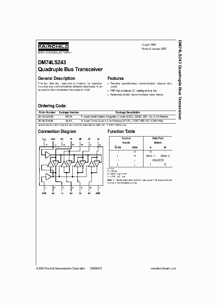 DM74LS243_276978.PDF Datasheet