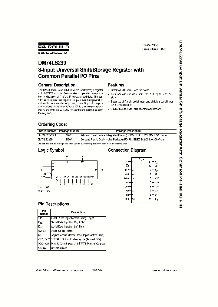 DM74LS299_256916.PDF Datasheet
