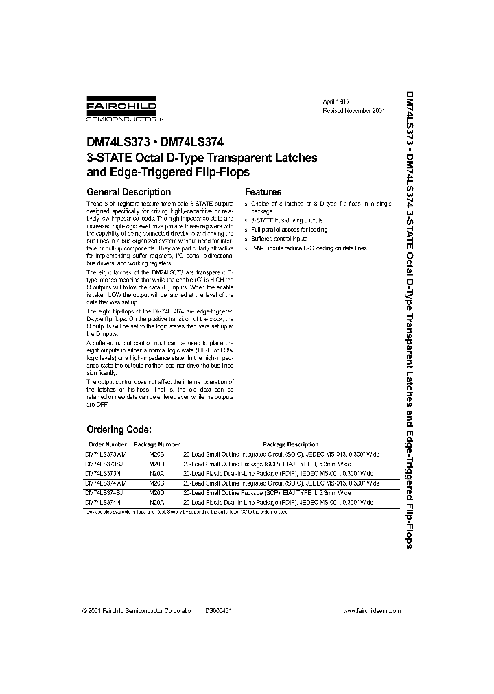 DM74LS373_278407.PDF Datasheet