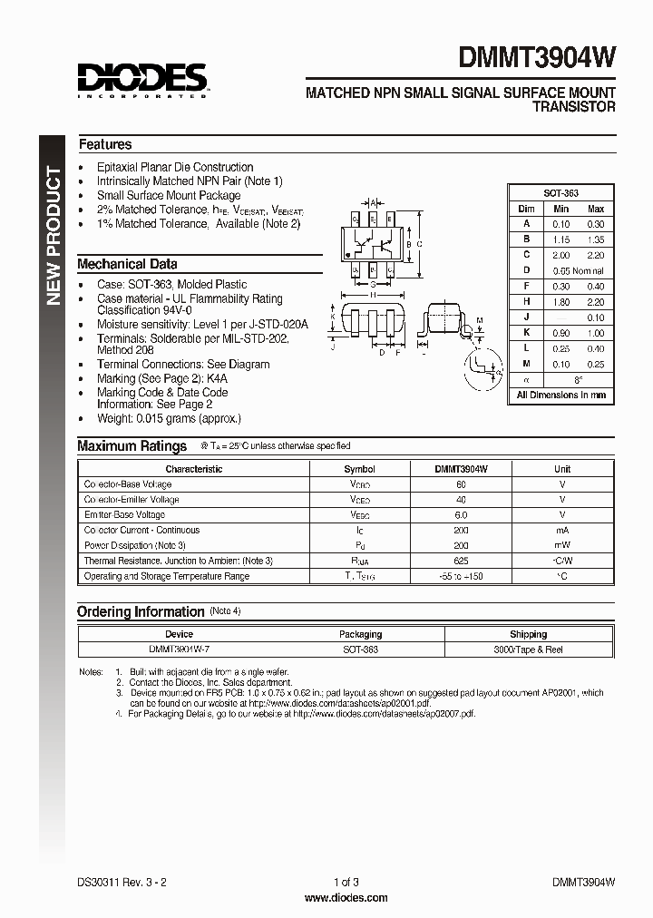 DMMT3904W_251012.PDF Datasheet