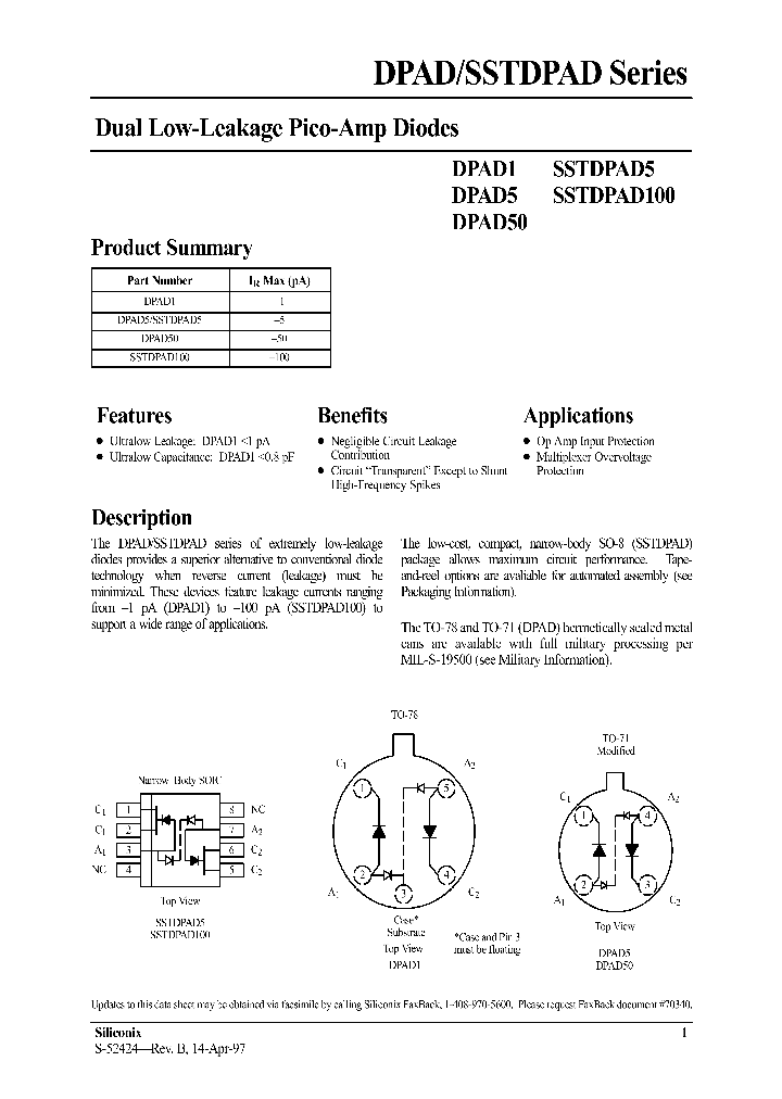 SSTDPAD100_239873.PDF Datasheet