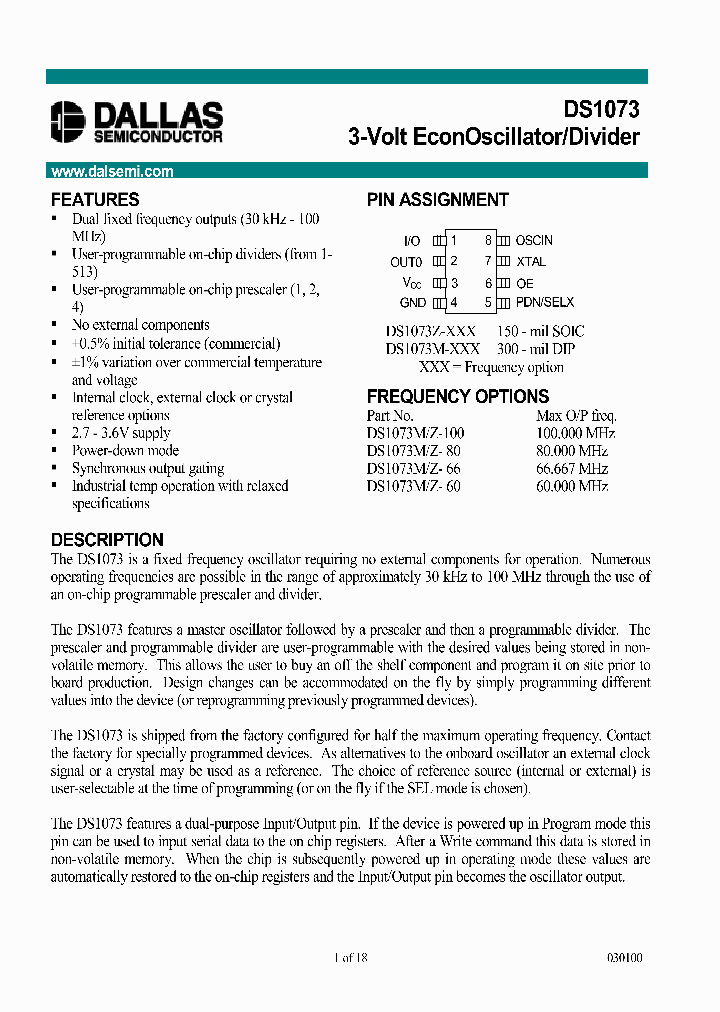 DS1073_276723.PDF Datasheet
