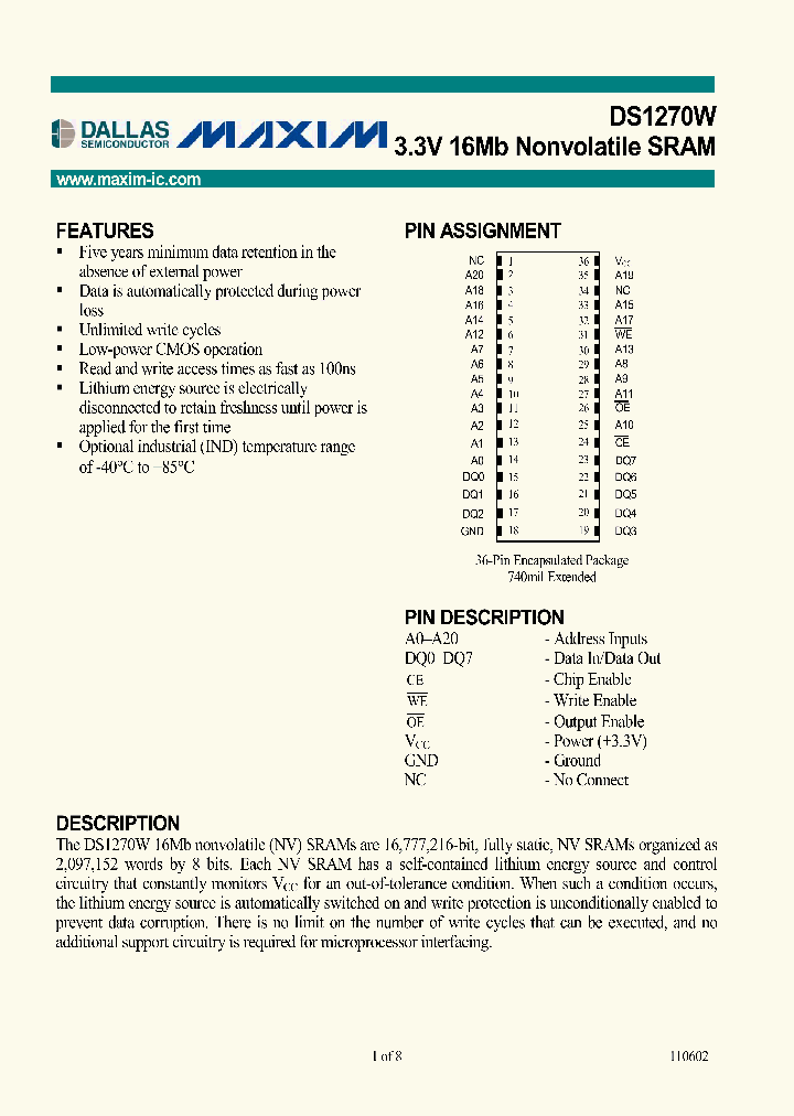 DS1270W_34873.PDF Datasheet
