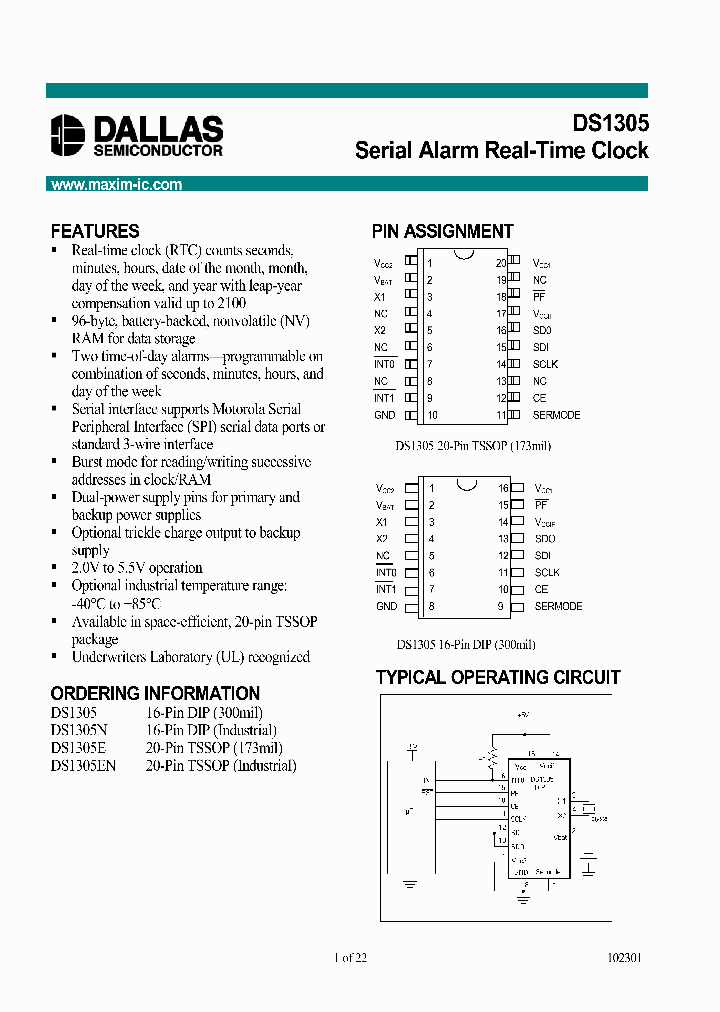 DS1305E_254876.PDF Datasheet