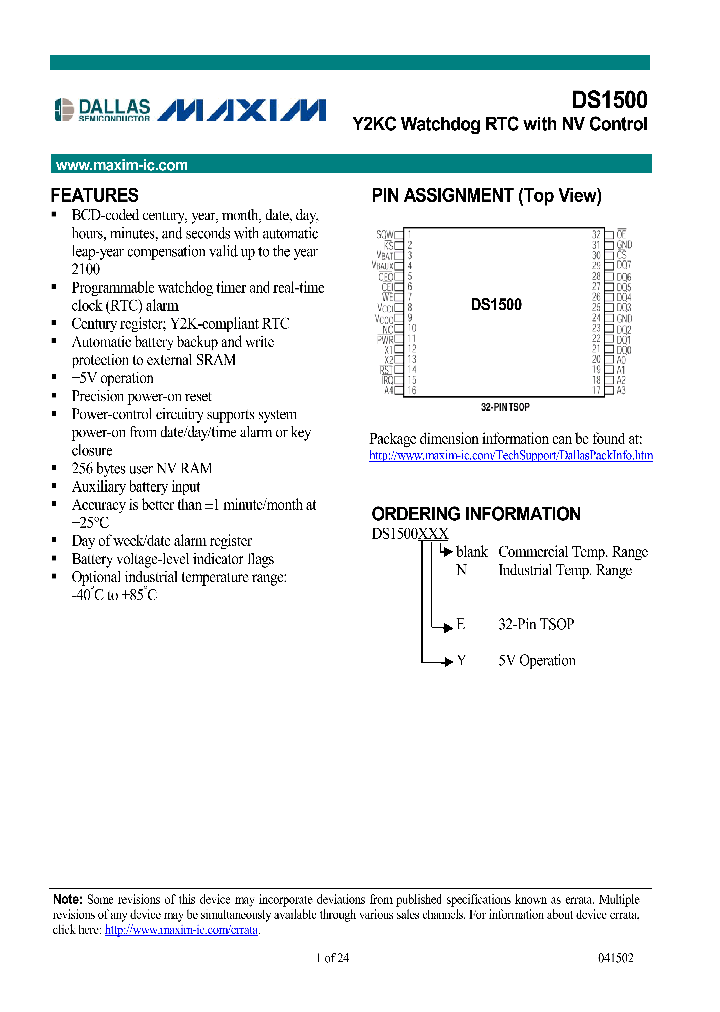 DS1510_213012.PDF Datasheet