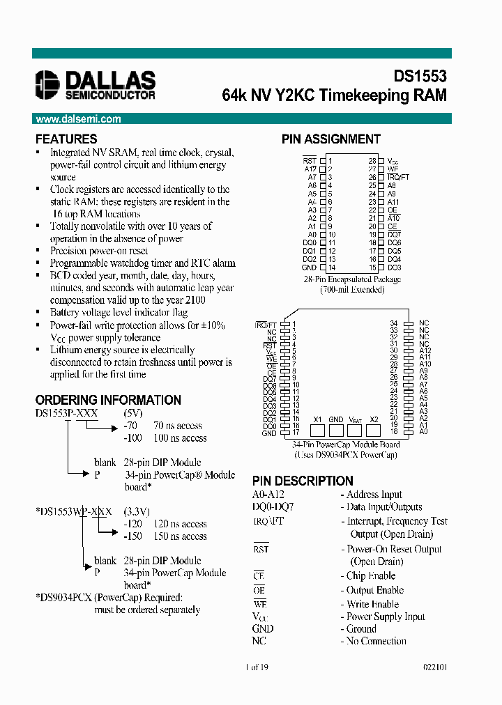 DS1553P_265522.PDF Datasheet