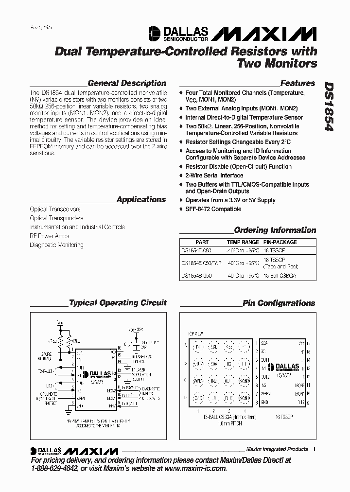 DS1854_268190.PDF Datasheet