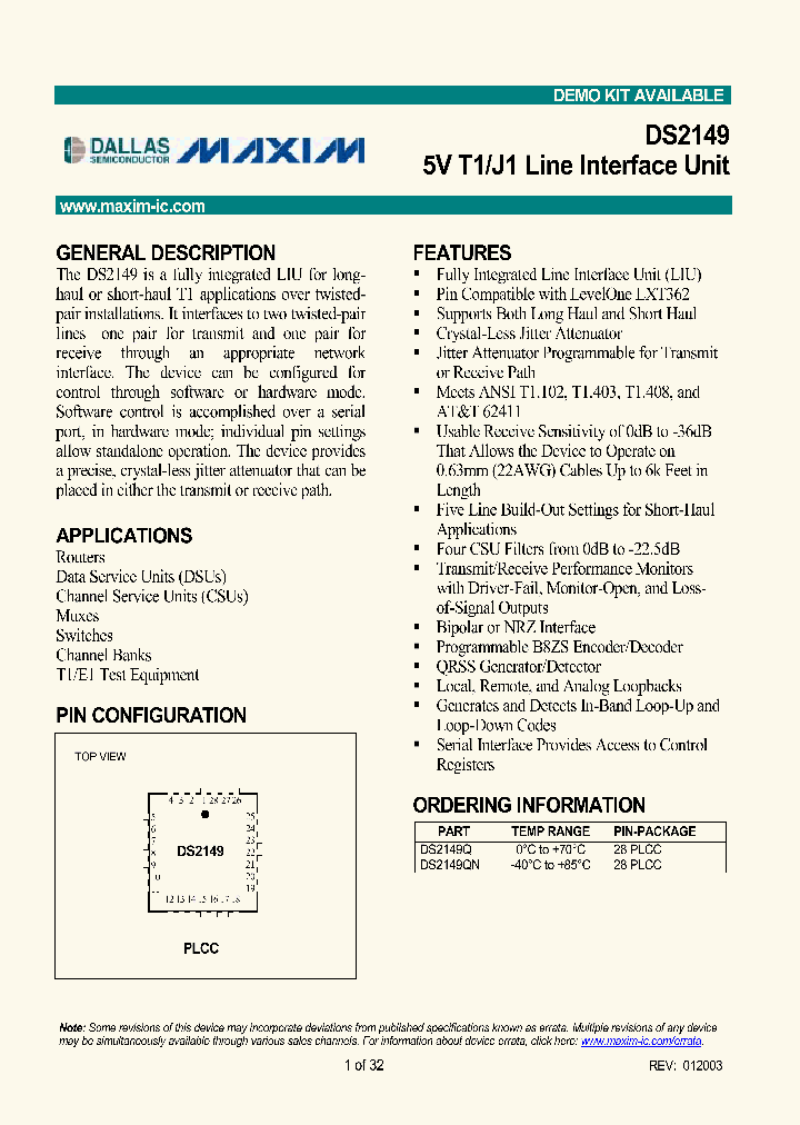 DS2149_237989.PDF Datasheet