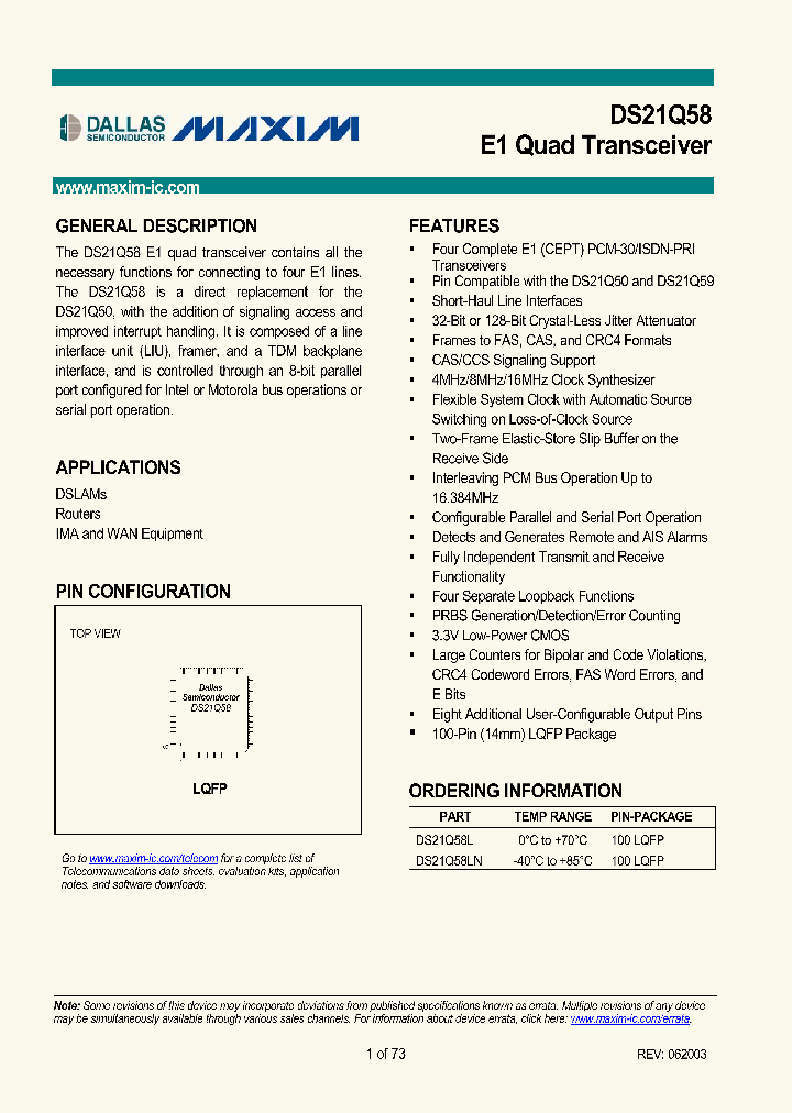 DS21Q58_275535.PDF Datasheet