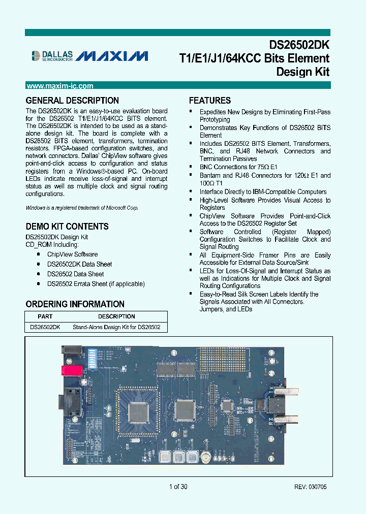 DS26502DK_285605.PDF Datasheet
