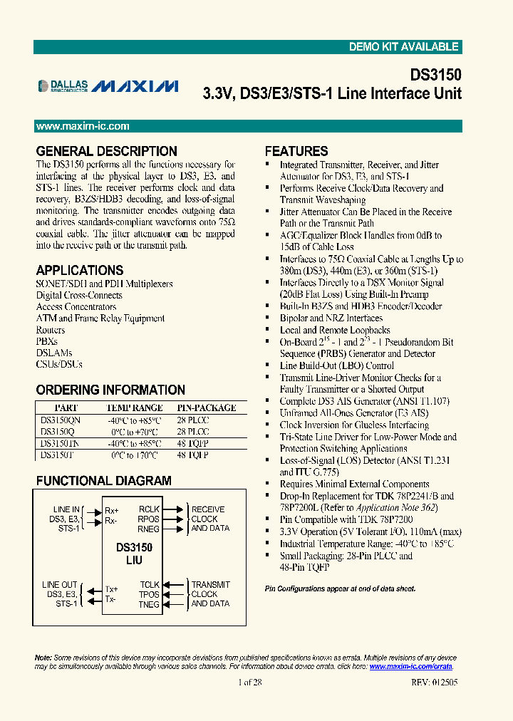 DS3150_278504.PDF Datasheet