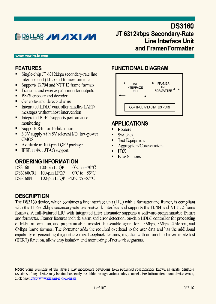 DS3160_296280.PDF Datasheet