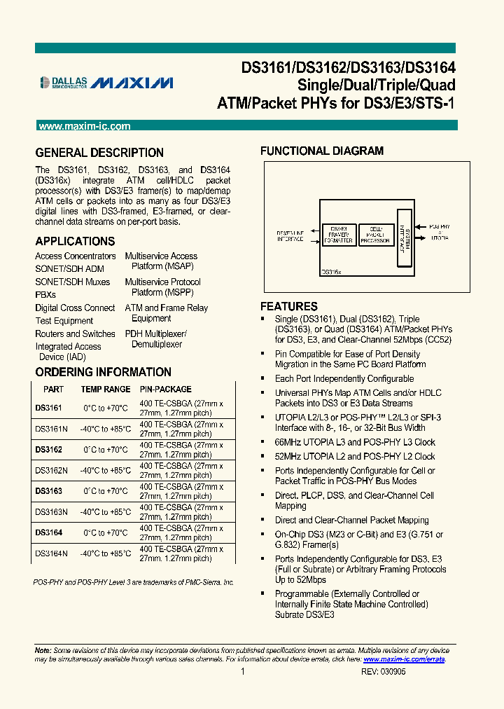 DS3161_289210.PDF Datasheet