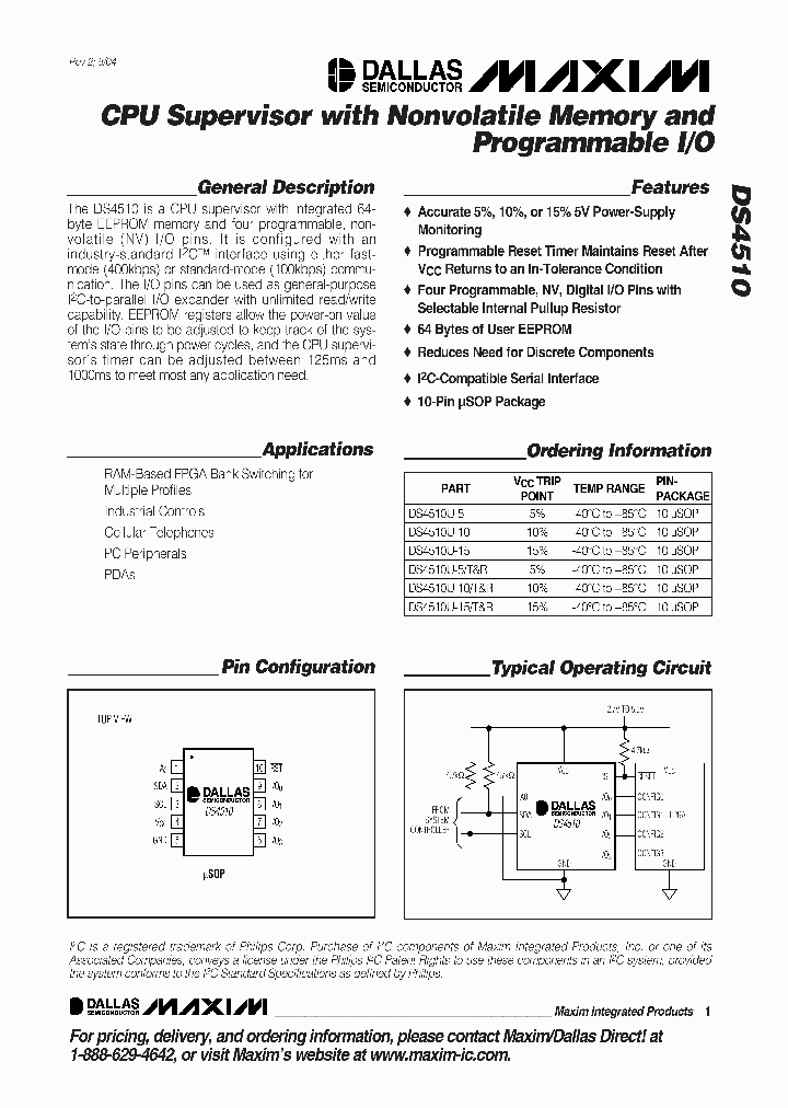DS4510_290732.PDF Datasheet