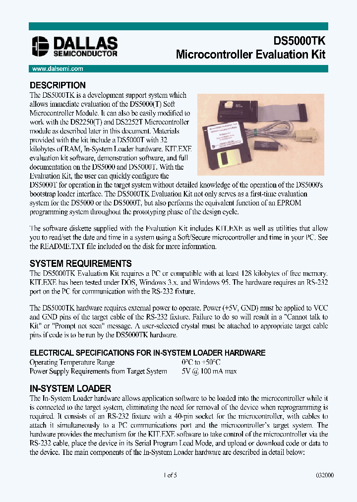DS5000TK_287130.PDF Datasheet