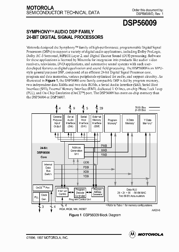 DSP56009_236935.PDF Datasheet
