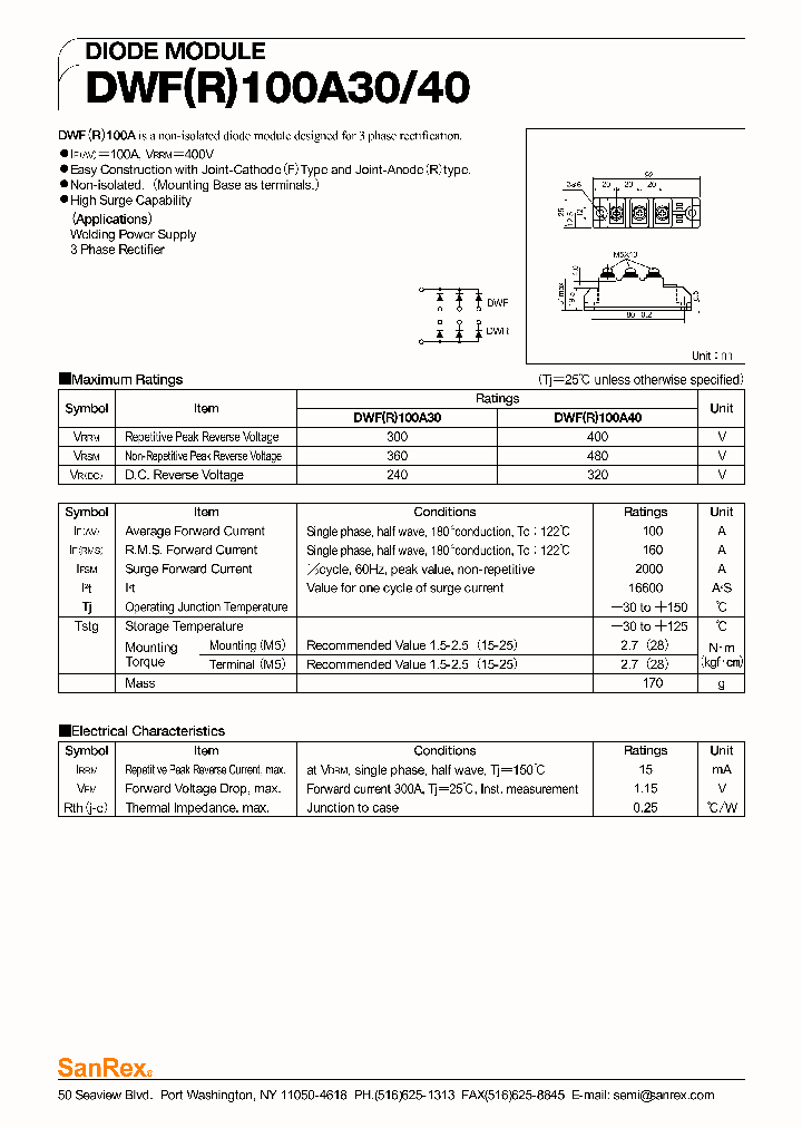 DWF100A40_208870.PDF Datasheet