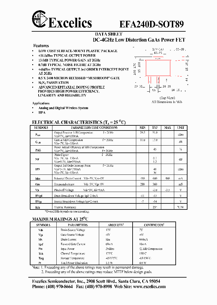 EFA240D-SOT89NBSP_295644.PDF Datasheet