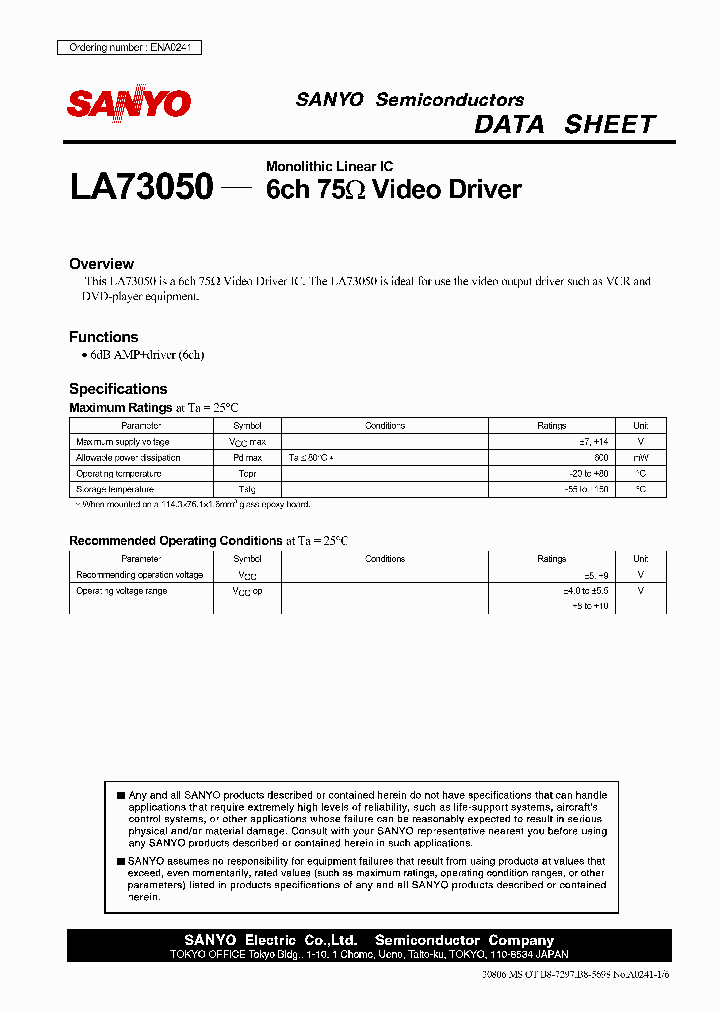 ENA0241_302662.PDF Datasheet