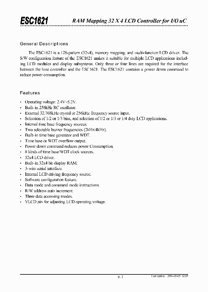 ESC1621_274015.PDF Datasheet