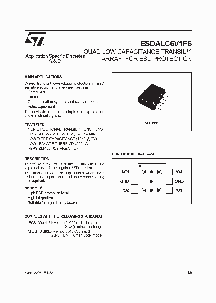 ESDALC6V1P6_256935.PDF Datasheet
