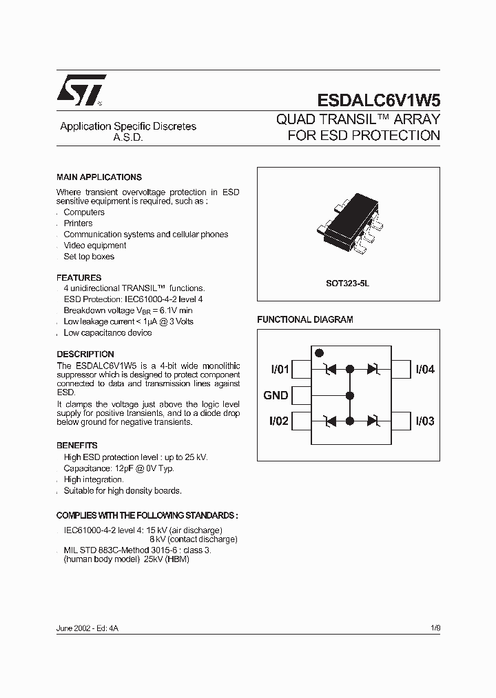 ESDALC6V1W5_256933.PDF Datasheet