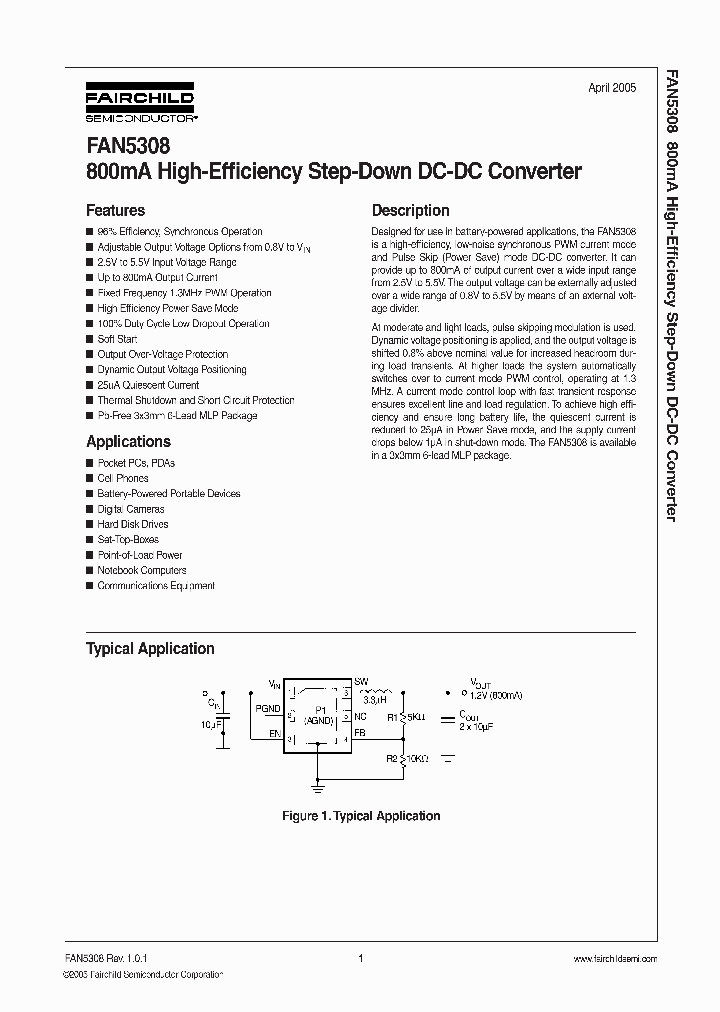 FAN5308_241530.PDF Datasheet