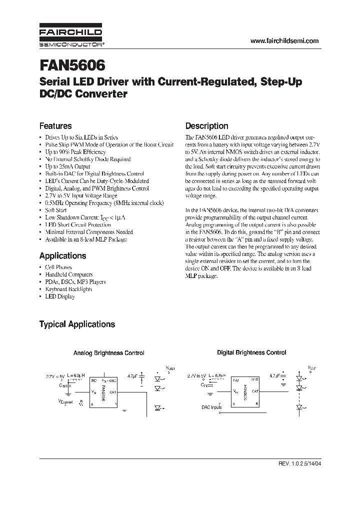 FAN5606_213600.PDF Datasheet