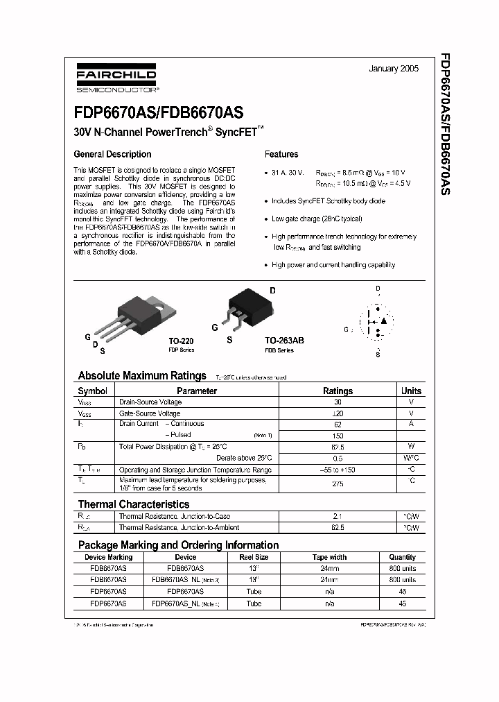 FDB6670AS_261911.PDF Datasheet