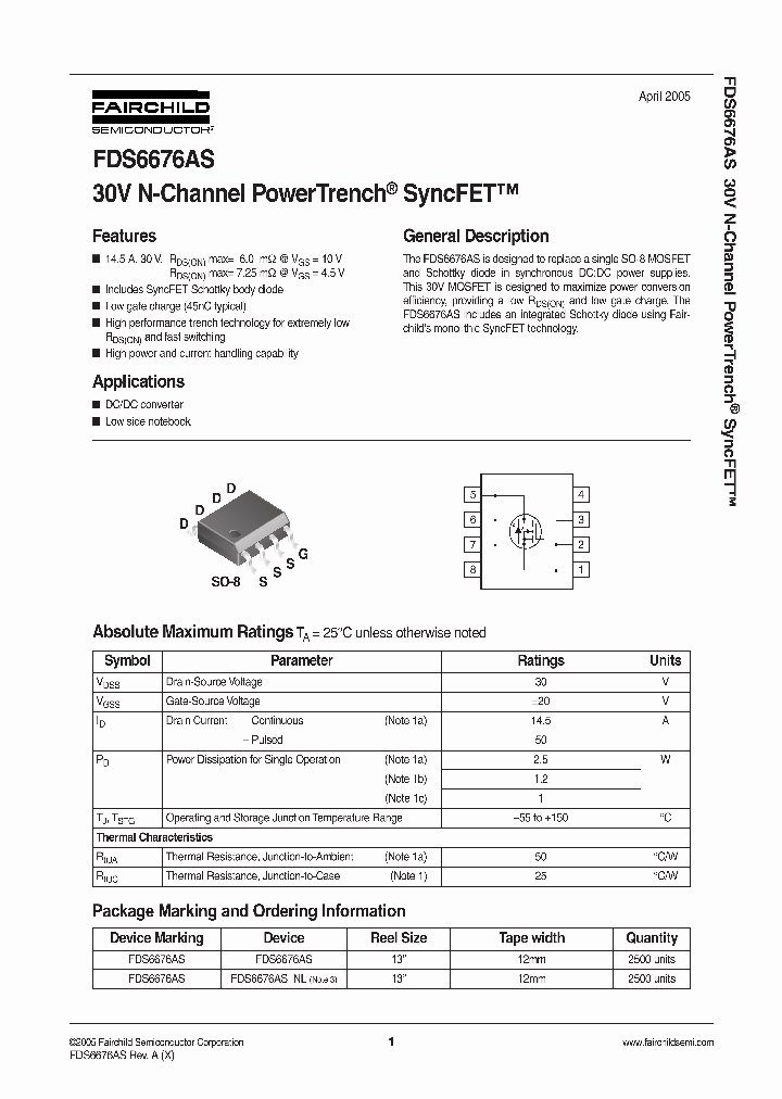 FDS6676AS_258954.PDF Datasheet