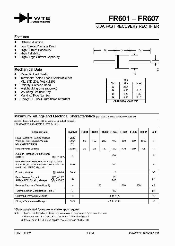 FR603_202009.PDF Datasheet