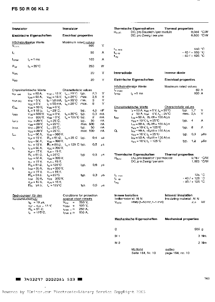 FS50R06KL2_203159.PDF Datasheet