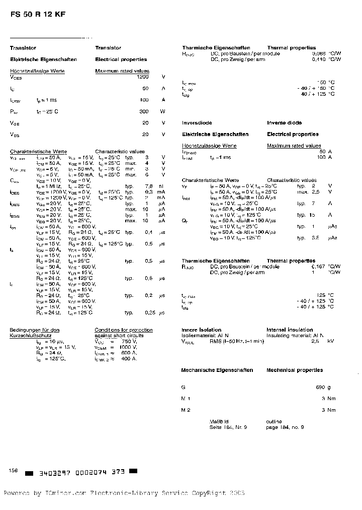 FS50R12KF_203161.PDF Datasheet