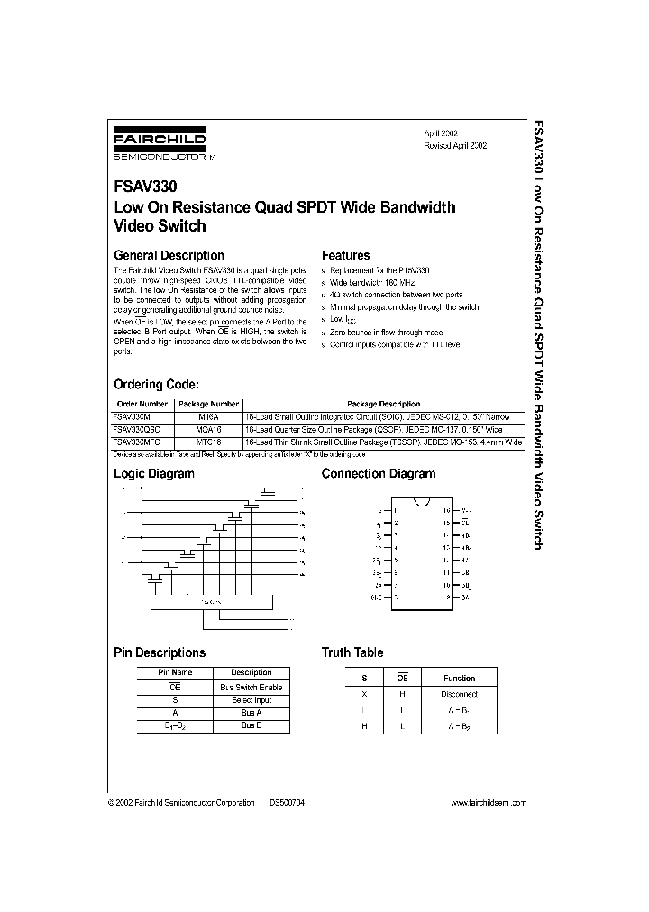 FSAV330_291808.PDF Datasheet