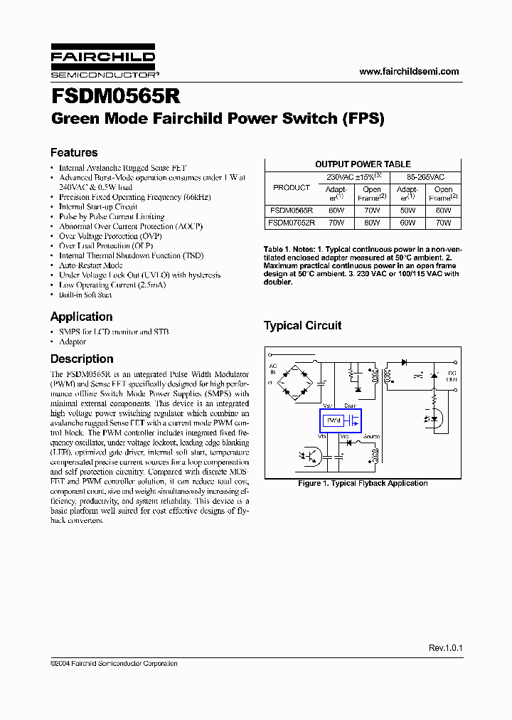 FSDM0565R_282591.PDF Datasheet