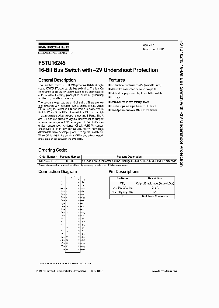 FSTU16245_283271.PDF Datasheet