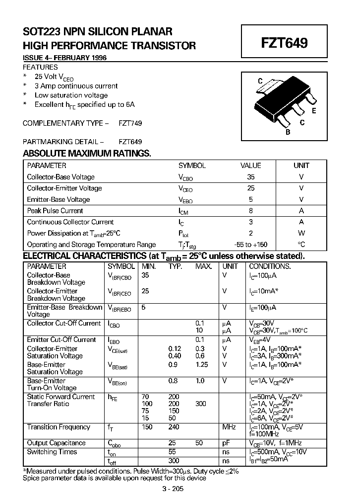 FZT649_201087.PDF Datasheet