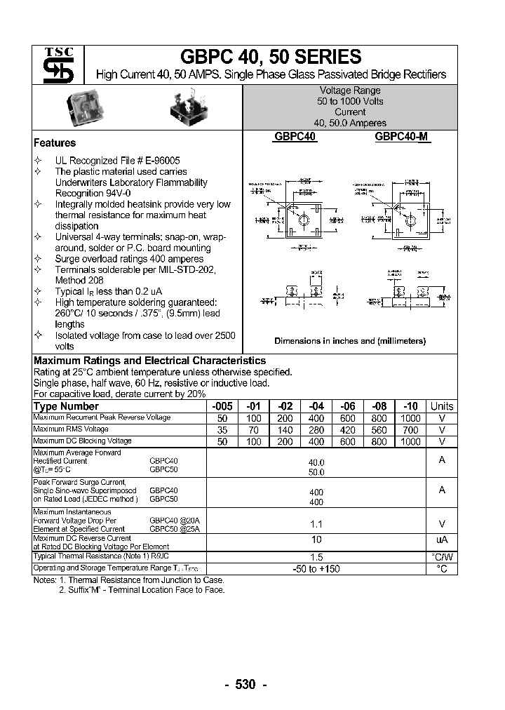 GBPC40_255285.PDF Datasheet