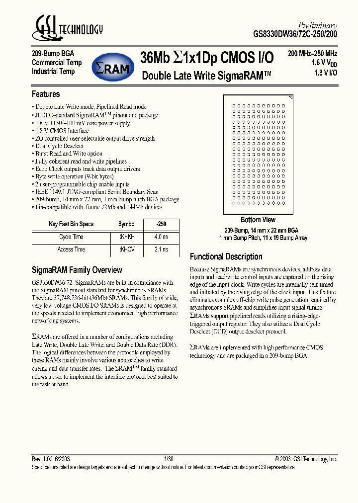 GS8330DW36_257114.PDF Datasheet