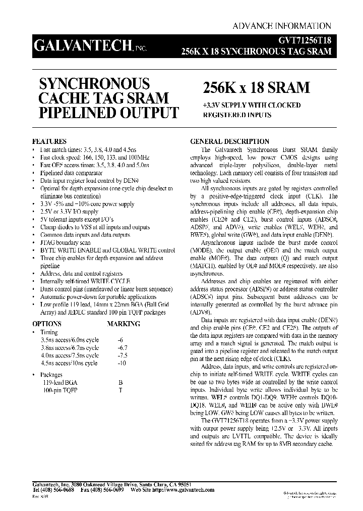 GVT71256T18_239117.PDF Datasheet